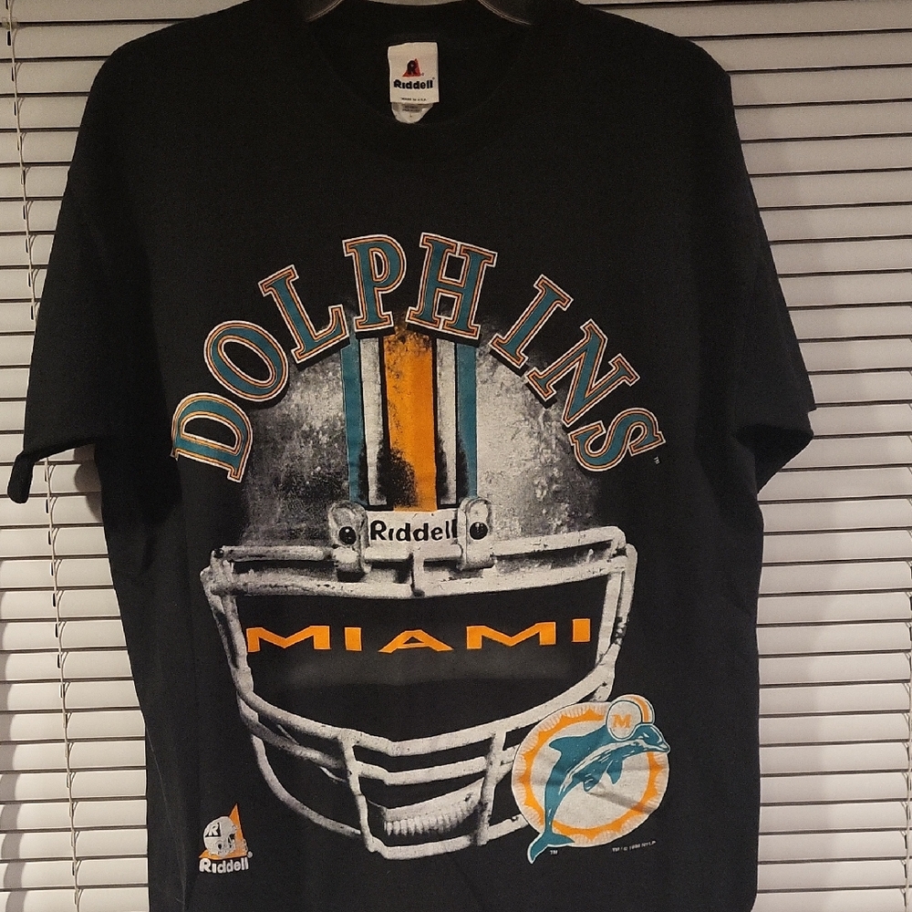 Miami Dolphins Black Graphic T-Shirt